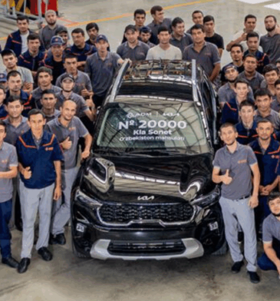Юбилейный Sonet: 20 000 автомобилей Kia в Джизаке